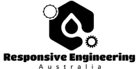 Responsive Engineering Black Business Logo